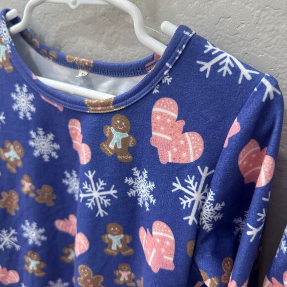 Jane + Jo Gingerbread Mittens Holiday Pajamas - Picture 2 of 12